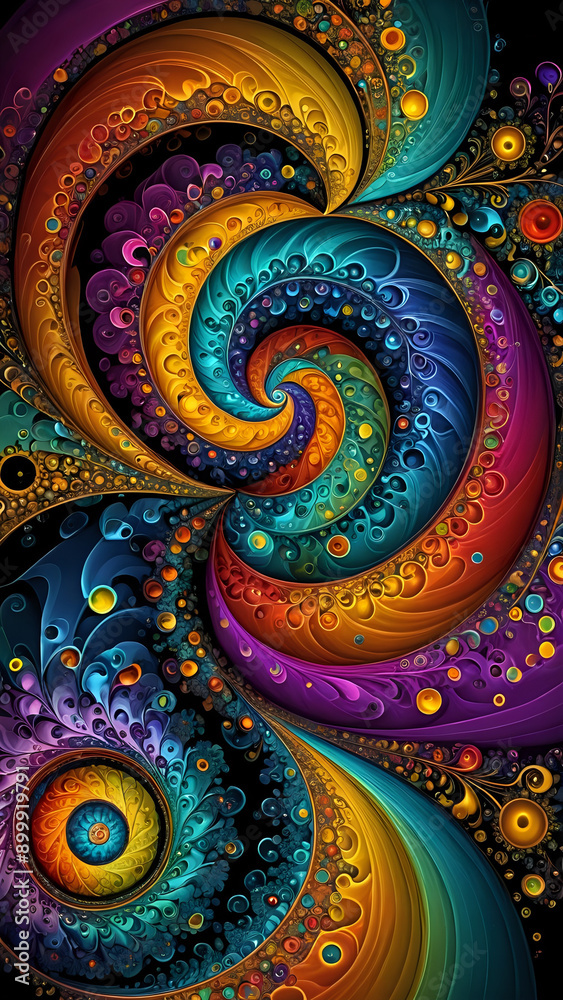 Abstraktion Pflanzenfraktale auf Schwarz 9x16. Hintergrund für das Design 2. Abstraktion Pflanzenfraktale auf Schwarz 9x16. Hintergrund für das Design 2.