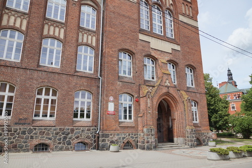 Obraz na płótnie Kętrzyn. Liceum. Polska - Mazury - Warmia. w salonie