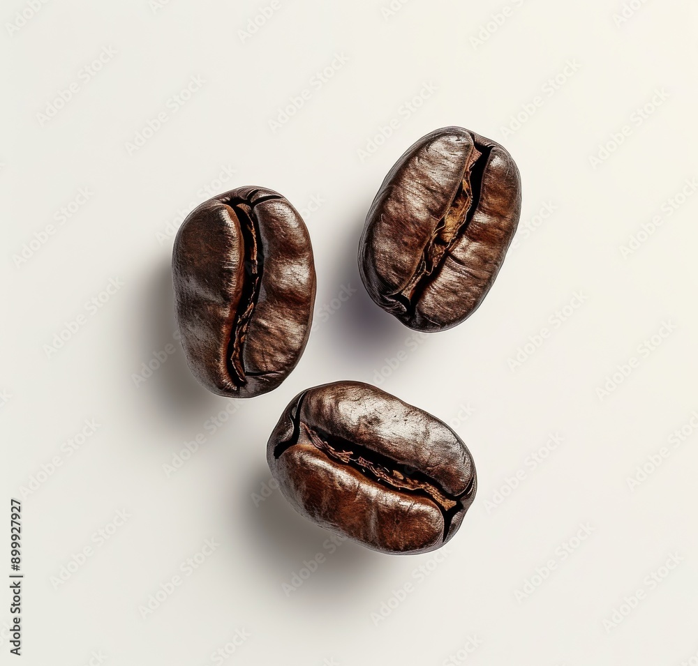 coffee beans, white background coffee beans, white background
