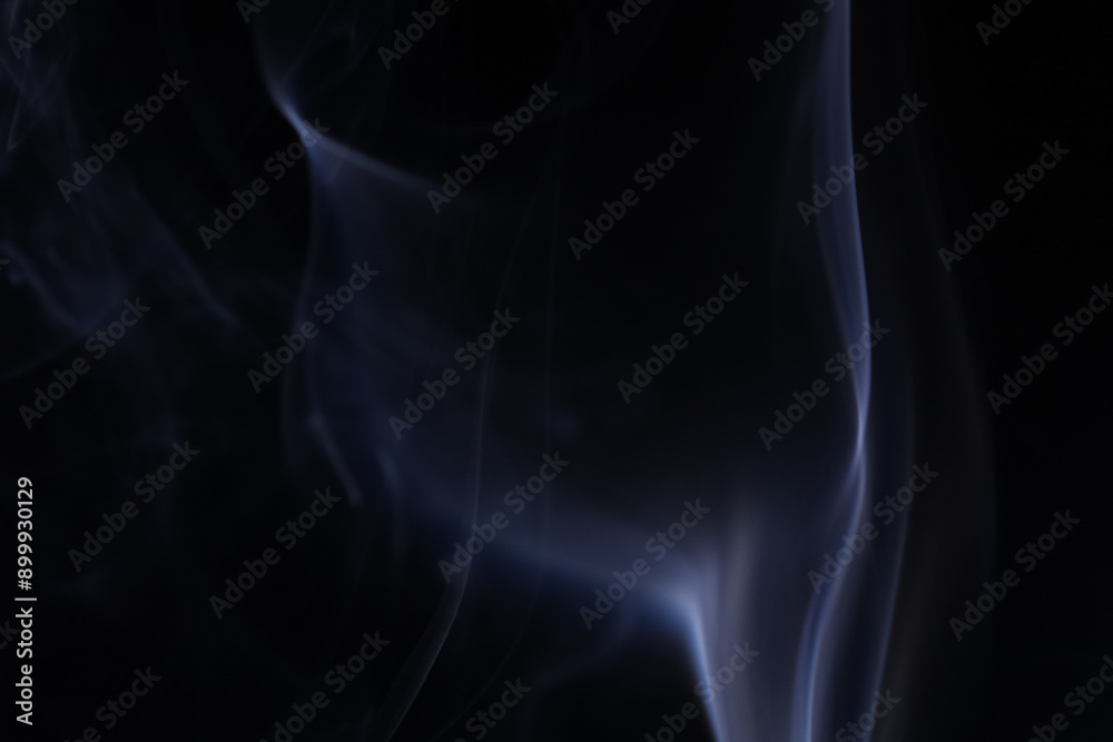 White smoke on a dark background, abstract, silver fog, minimalism, line of light