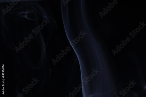 White smoke on a dark background, abstract, silver fog, minimalism, line of light