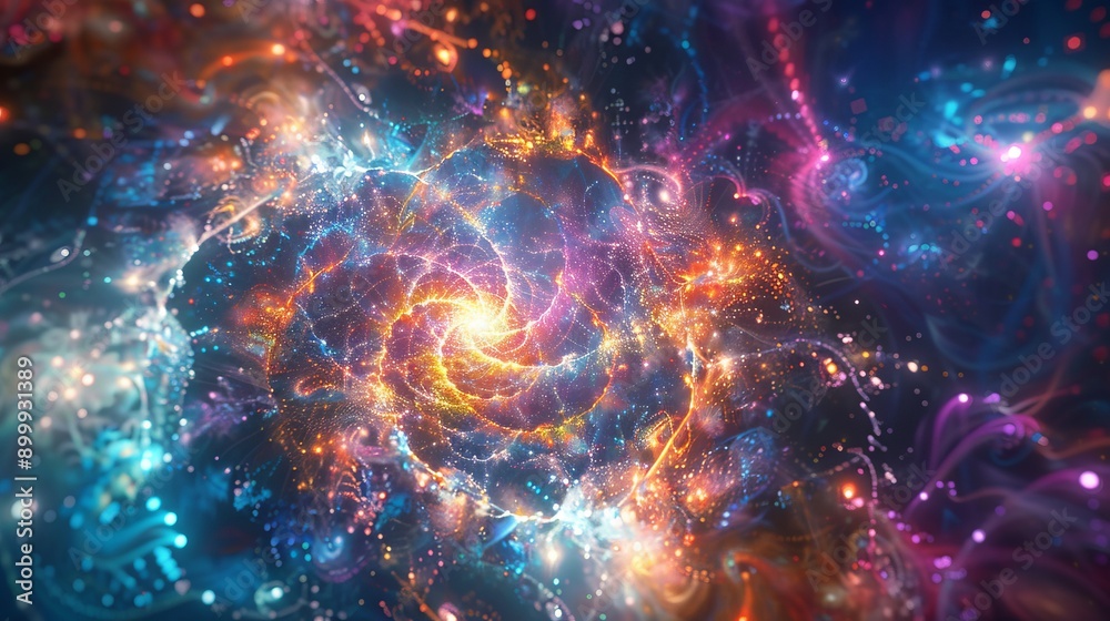 Space scene with stars in the galaxy Panorama Space scene with stars in the galaxy Panorama