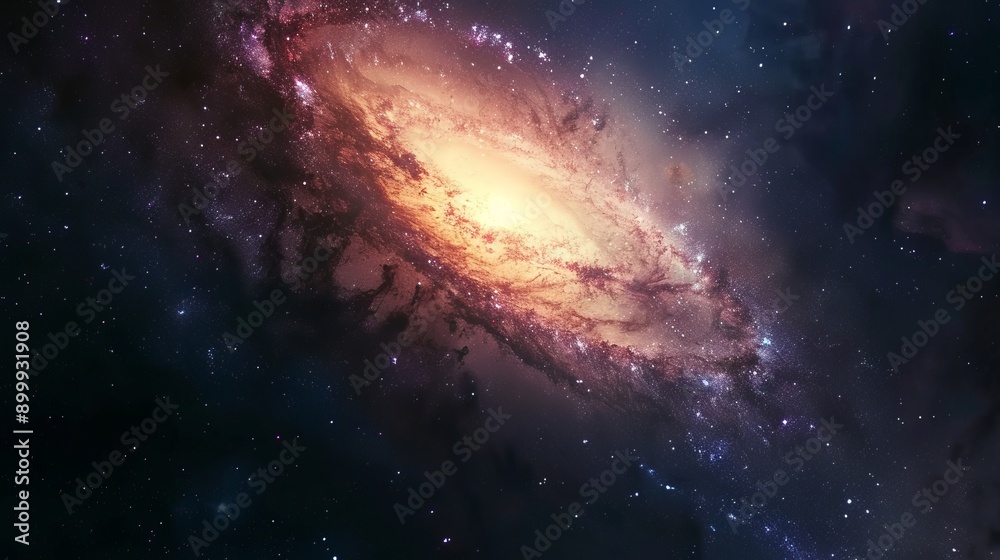Milky way galaxy with stars and space dust in the universe Milky way galaxy with stars and space dust in the universe