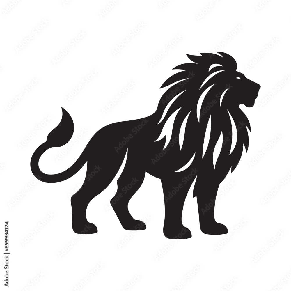Lion silhouette vector illustration Lion silhouette vector illustration