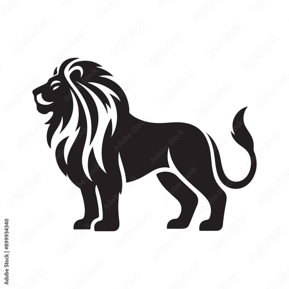 Lion silhouette vector illustration Lion silhouette vector illustration