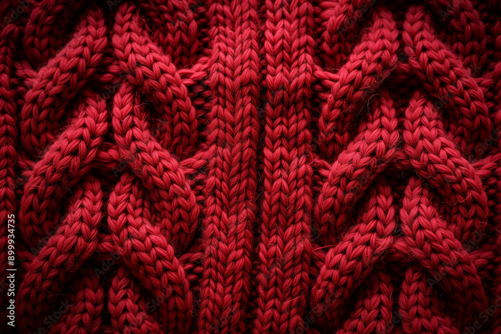 Knitted sweater pattern, top view Knitted sweater pattern, top view