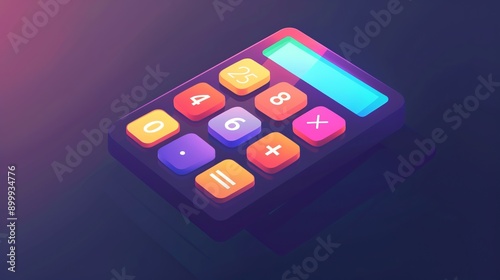 scientific calculator next to a notebook with math calculations. Counting integrals