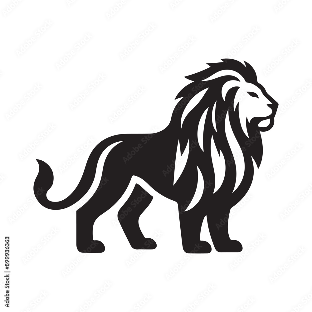 Lion silhouette vector illustration