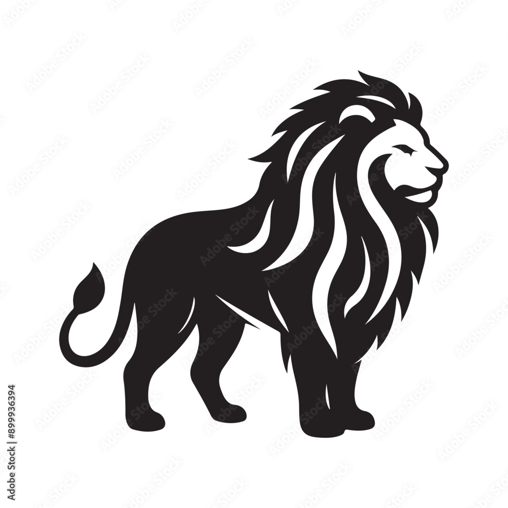 Lion silhouette vector illustration Lion silhouette vector illustration