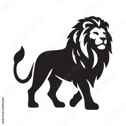 Lion silhouette vector illustration