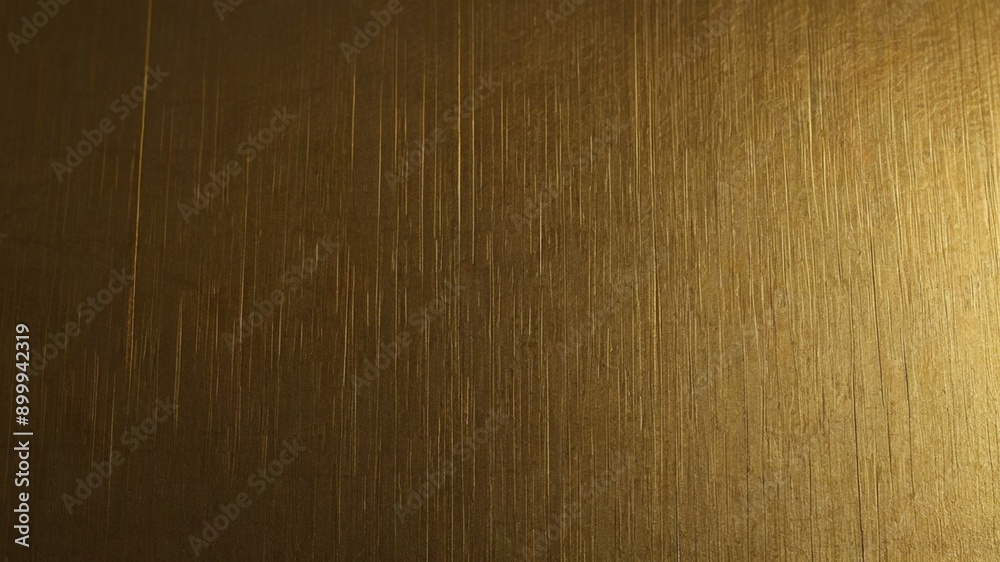 Fototapeta premium Background of minimalist, seamless HD quality wallpaper with ample copyspace, featuring no objects and an empty background - a serious brushed gold surface, softly lighted to create a sophisticated an
