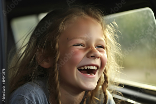 Family road trip filled with joy and laughter photo