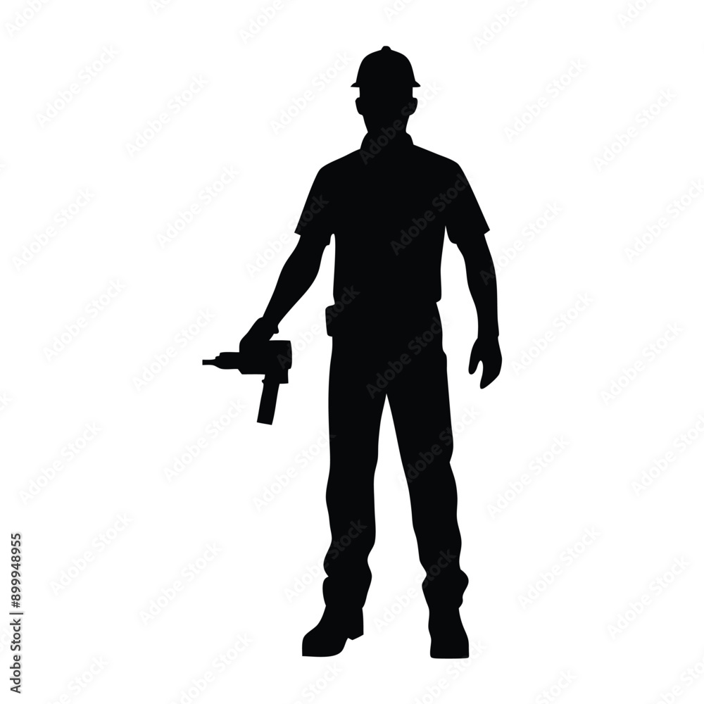 a labour worker stand with a machine stylish pose, stand with a drill machine, silhouette, solid color silhouette, isloated white background (35) a labour worker stand with a machine stylish pose, stand with a drill machine, silhouette, solid color silhouette, isloated white background (35)
