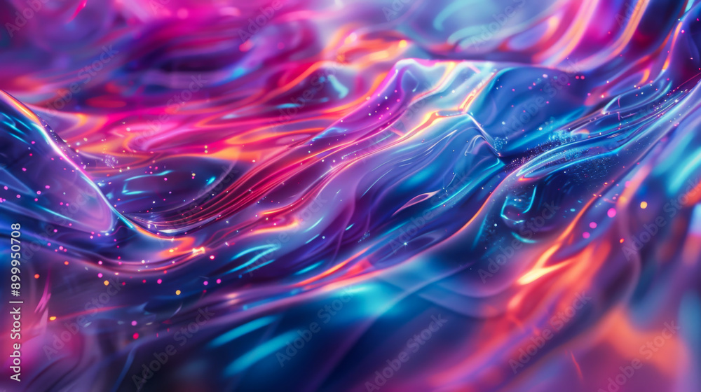 Obraz premium Abstract background. Bright neon gradient in purple shades. Copy space.