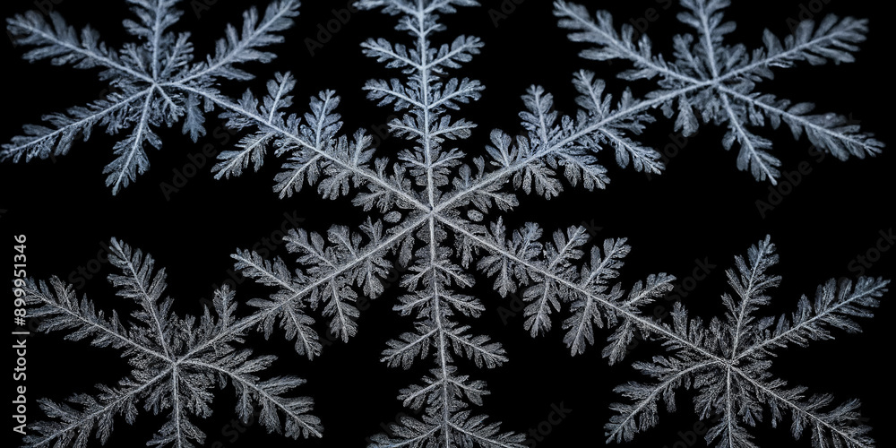 Makroaufnahme von Schneeflocken: Filigrane Details und symmetrische Strukturen vereint in einem einzigartigen Naturphänomen, das die Schönheit des Winters in beeindruckender Präzision darstellt Makroaufnahme von Schneeflocken: Filigrane Details und symmetrische Strukturen vereint in einem einzigartigen Naturphänomen, das die Schönheit des Winters in beeindruckender Präzision darstellt