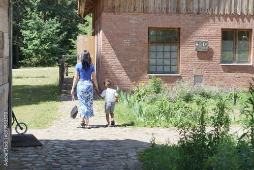 Obraz na płótnie Mama i dziecko. w salonie