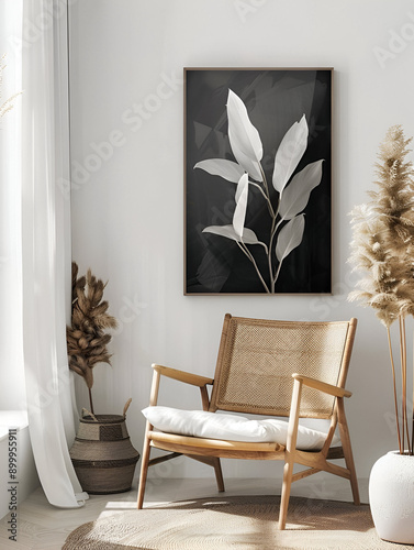 Mock up for wall art, posters, interior design, modern design