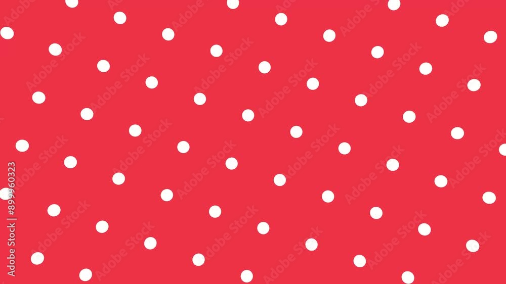 Abstract animation with white dots on a red background, creating a vibrant and energetic effect. Abstract animation with white dots on a red background, creating a vibrant and energetic effect.