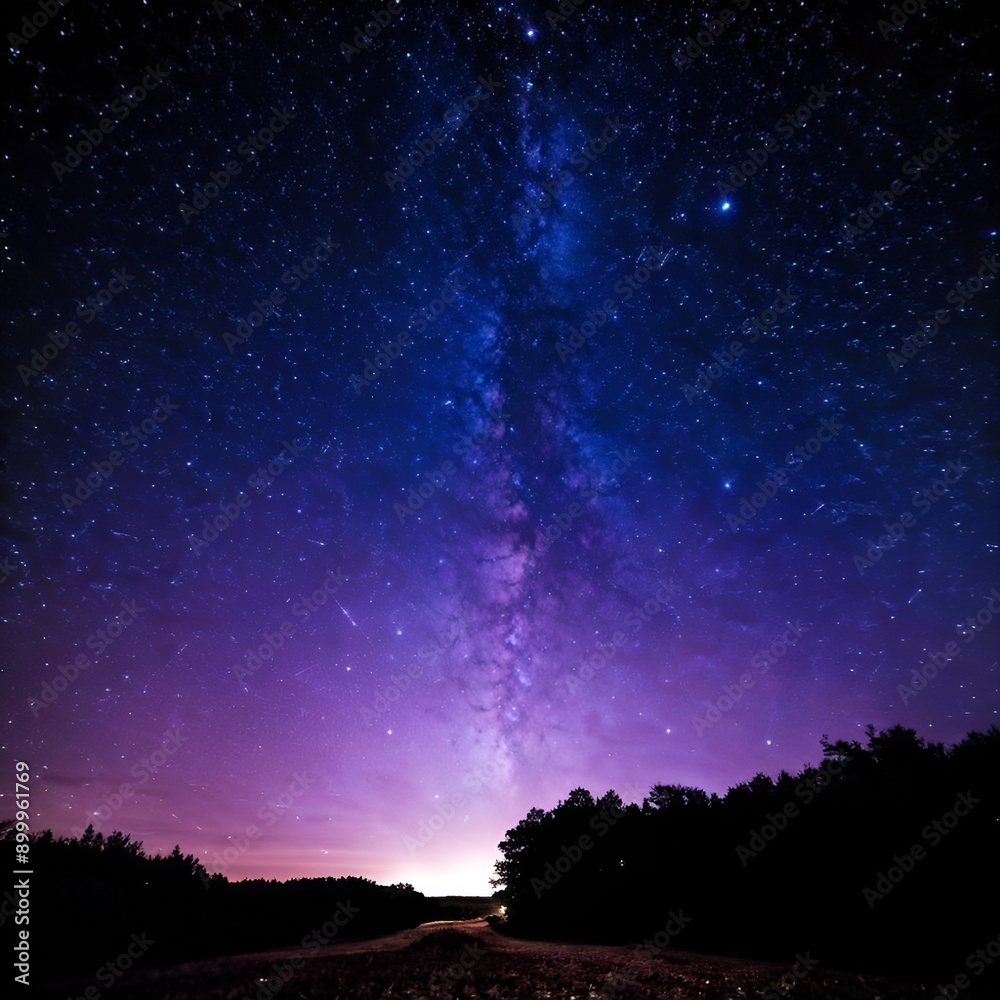 Milky Way Embracing the night sky Canvas, Showcasing a range of twinkling stars Milky Way Embracing the night sky Canvas, Showcasing a range of twinkling stars