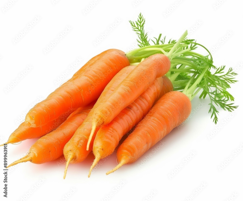bunch of carrots on a white background bunch of carrots on a white background