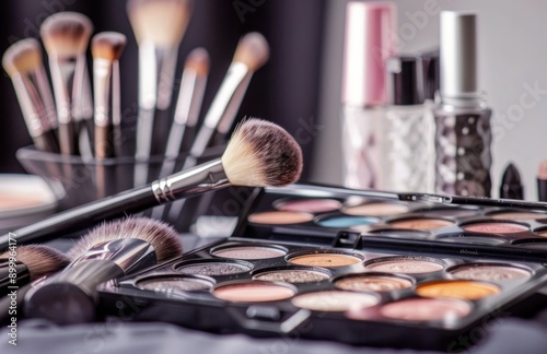 Makeup Brushes and Palette