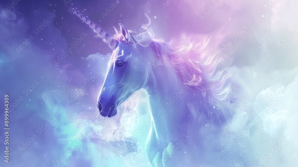 Magic unicorn in the clouds. Magic unicorn in the clouds.