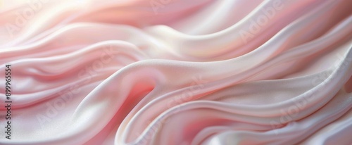 White and Pink Swirling Cream Close Up