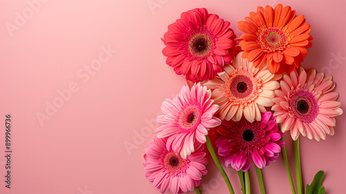 red gerbera flowers