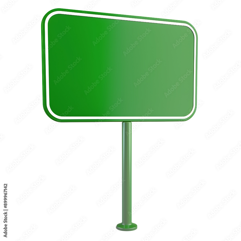 green traffic sign on a plain on transparent background green traffic sign on a plain on transparent background