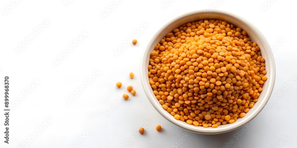 Masoor dal with white background Creative AI Masoor dal with white background Creative AI