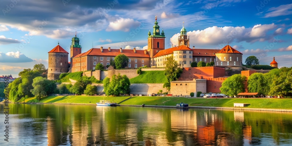 The Wawel Castle and the Wawel Hill constitute the most historically and culturally important site in Poland AI-Generated Conten The Wawel Castle and the Wawel Hill constitute the most historically and culturally important site in Poland AI-Generated Conten