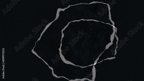 Tear up paper retro overlay 4k effect black backgroun screen overlay video effect on black screen 4K video overly vfx effect 