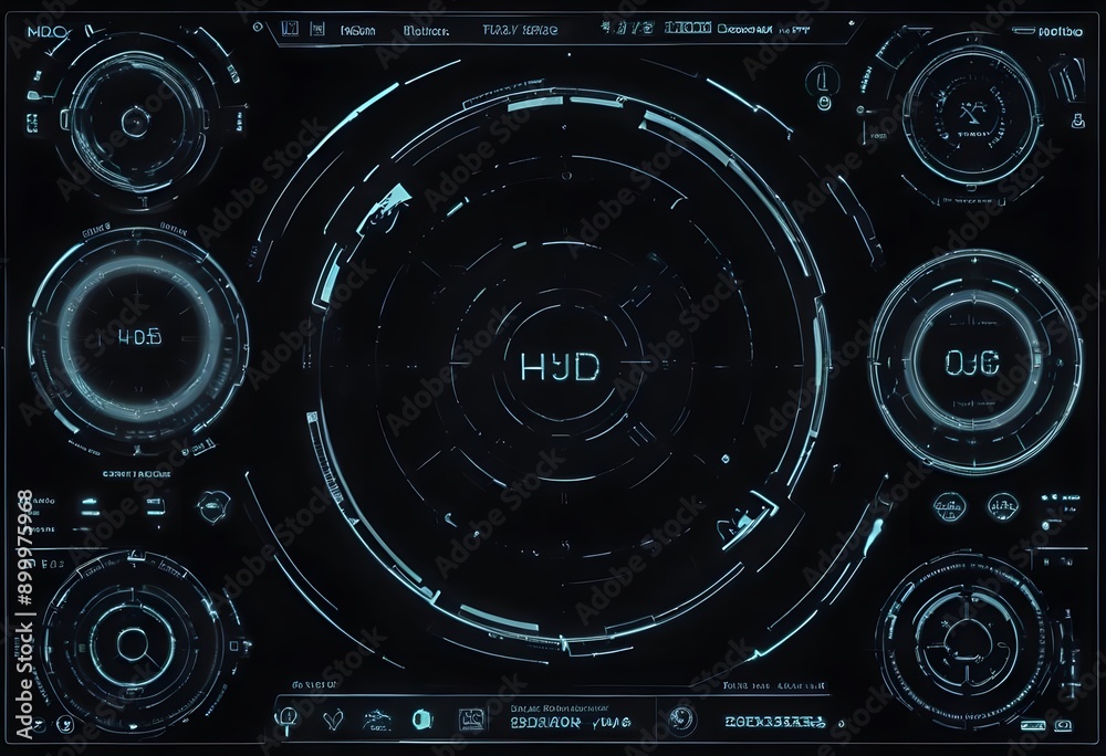 Fototapeta premium hud overlay