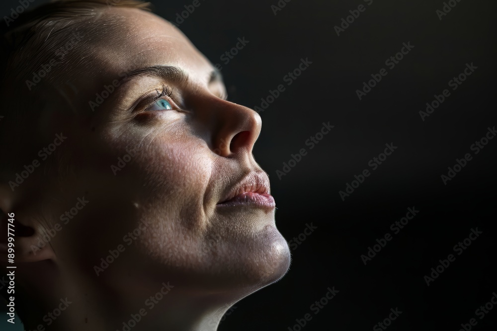 Fototapeta premium Power portraits of cancer patient. Oncology. Breast cancer. Chemotherapy