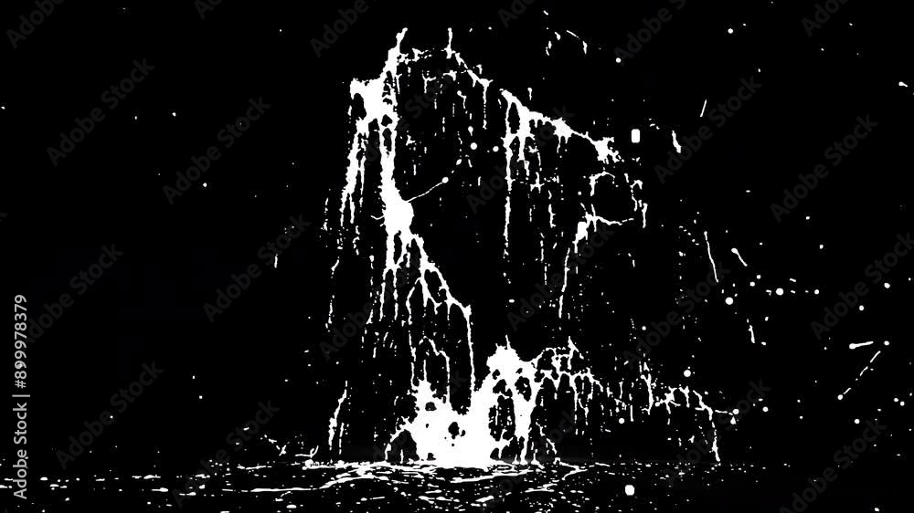Quick blood splatter VFX element - 60fps, 4K Pro Res with mask pass
