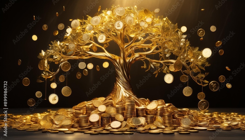 gold coin money tree gold coin money tree