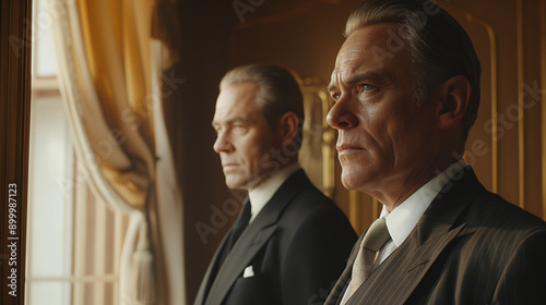 Old Money Fashion, two men having a business conversation