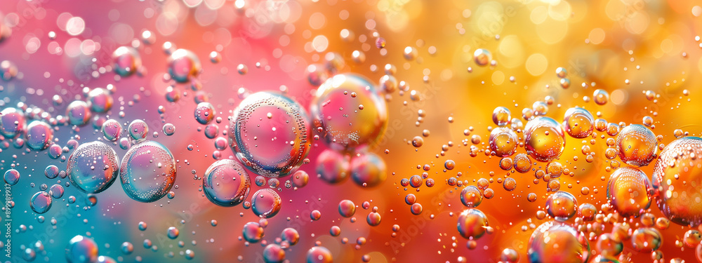Colorful Oil Bubbles Dancing in Water: A Macro Photography Exploration of Iridescent Patterns Colorful Oil Bubbles Dancing in Water: A Macro Photography Exploration of Iridescent Patterns