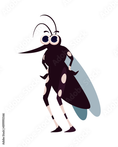 cartoon mosquito aedes aegypti