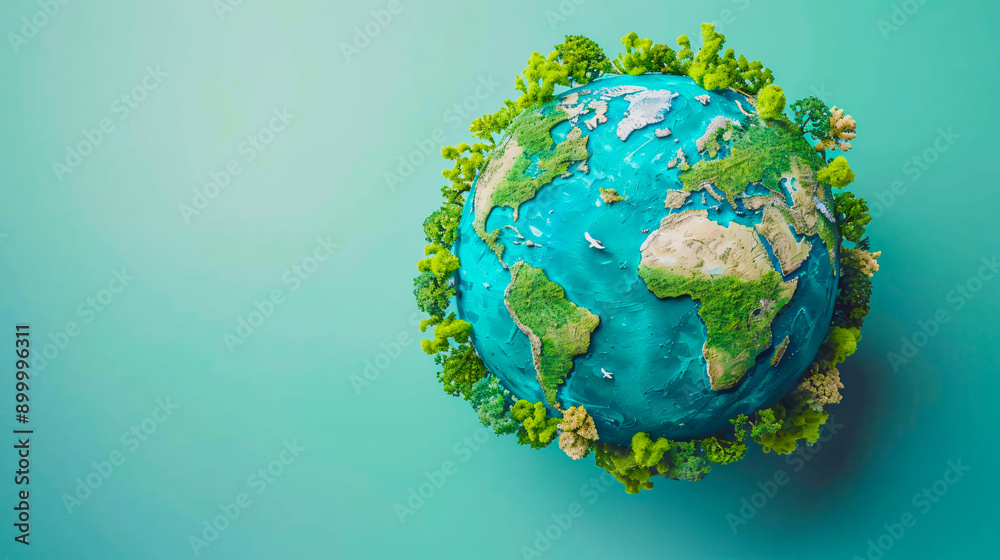 Fototapeta premium International Earth Day climate change Banner