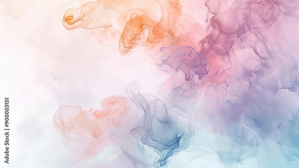 Abstract Smoke in Pastel Colors Abstract Smoke in Pastel Colors