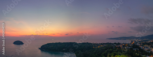 Watching the sky in time lapse reveals the ever changing movement of the clouds, .the gradual changes in light as the time passes..Stunning clouds changing form and color at beautiful sunset. photo