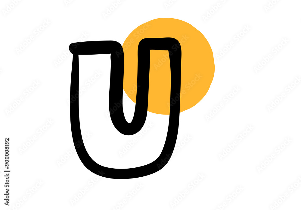 Hand drawn with yellow strokes, icon, doodle, cartoon, vector illustration. Hand drawn with yellow strokes, icon, doodle, cartoon, vector illustration.