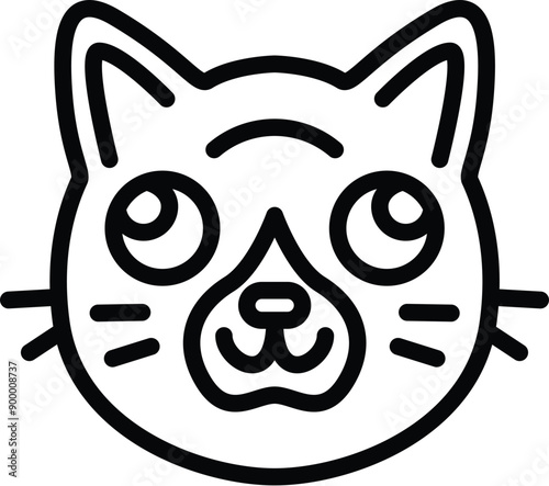 cat face vector icon