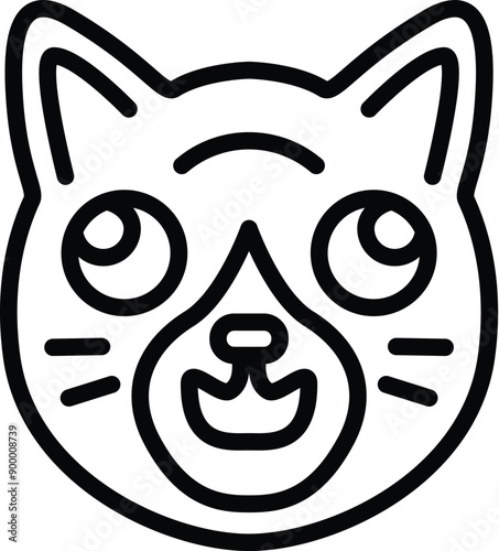 cat face vector icon