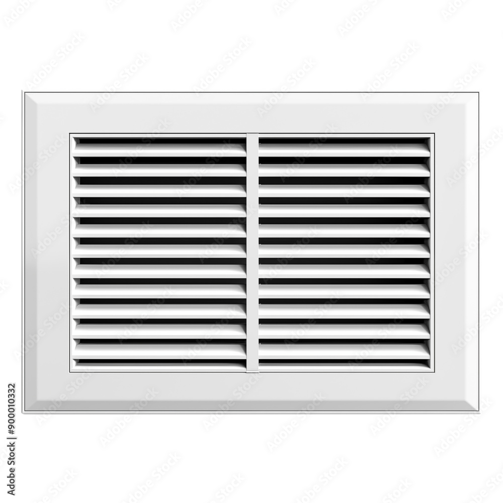 Wall vent cover isolated on transparent white background, clipping path Wall vent cover isolated on transparent white background, clipping path