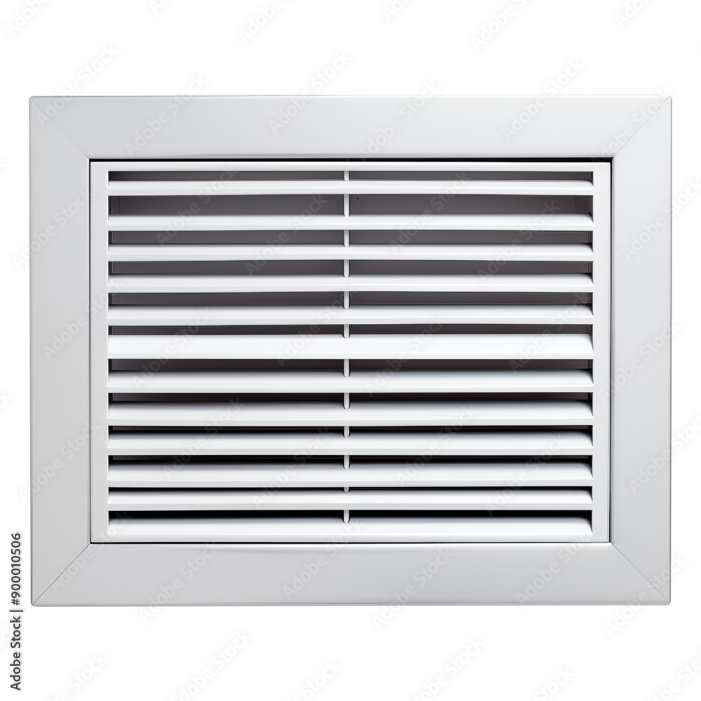 Wall vent cover isolated on transparent white background, clipping path Wall vent cover isolated on transparent white background, clipping path