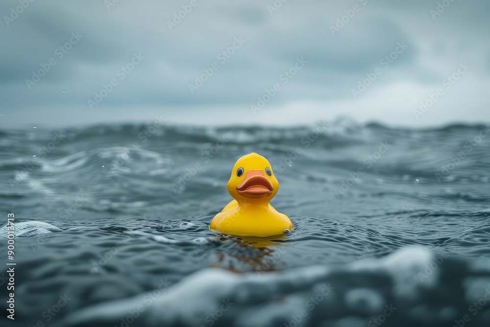 Rubber duck on the ocean Rubber duck on the ocean