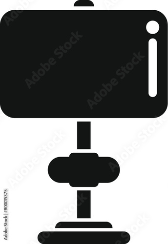 Smartphone standing on tripod with adjustable head for video recording, blogging and streaming