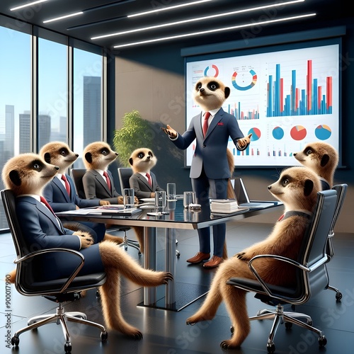 presentation in the meercats office photo